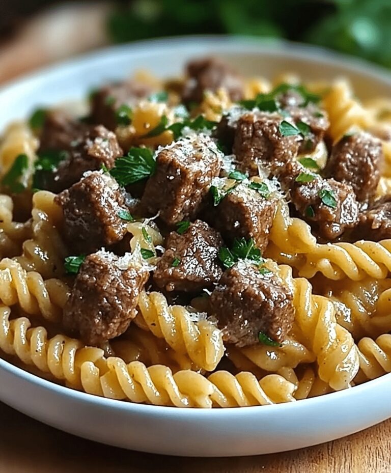 Creamy Beef And Rotini In Garlic Parmesan Sauce Recipe