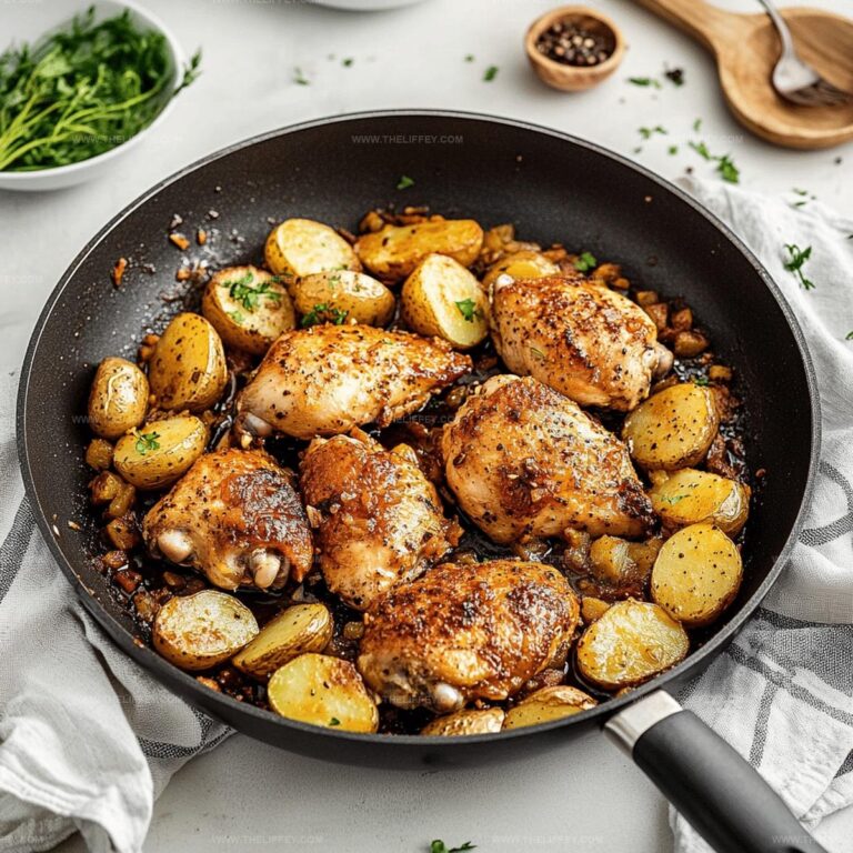 Quick Garlic Butter Chicken And Potatoes Skillet Recipe