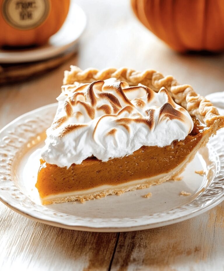 Delicious Chai Pumpkin Meringue Pie Recipe