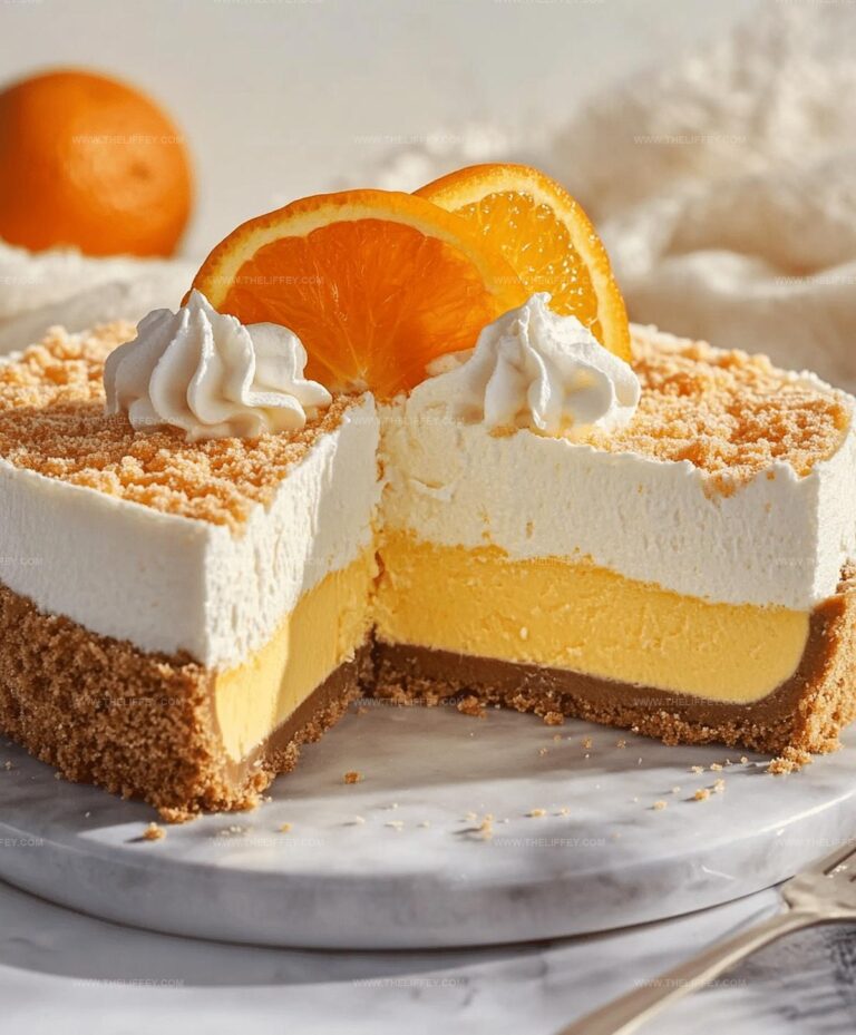 Creamy No Bake Orange Creamsicle Cheesecake Recipe