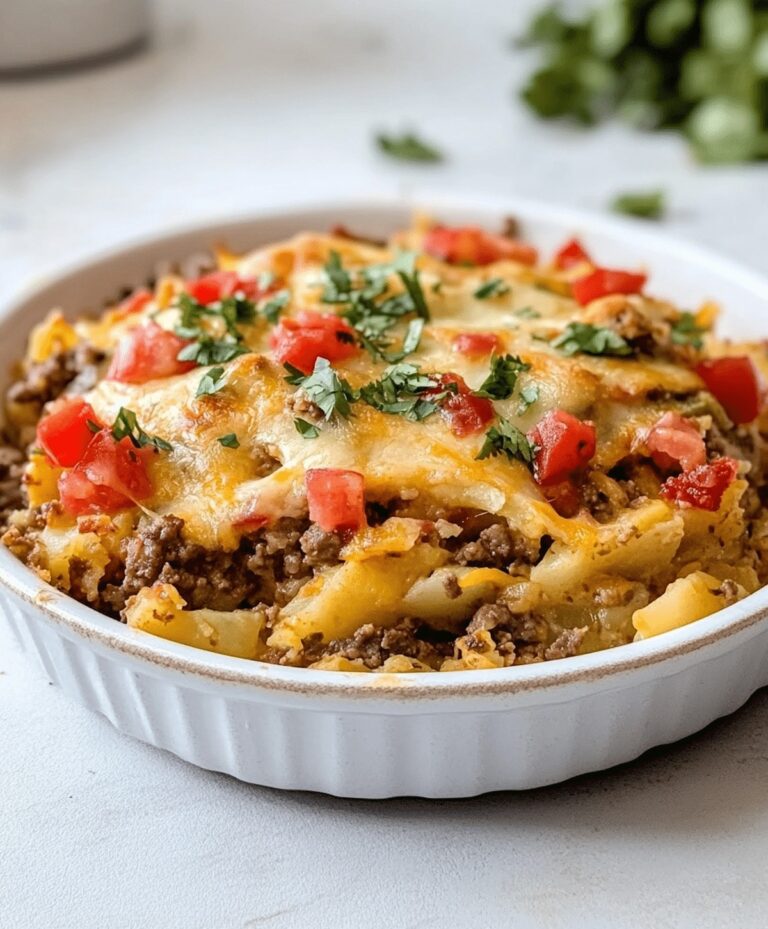 Cheesy Taco Potato Casserole Recipe