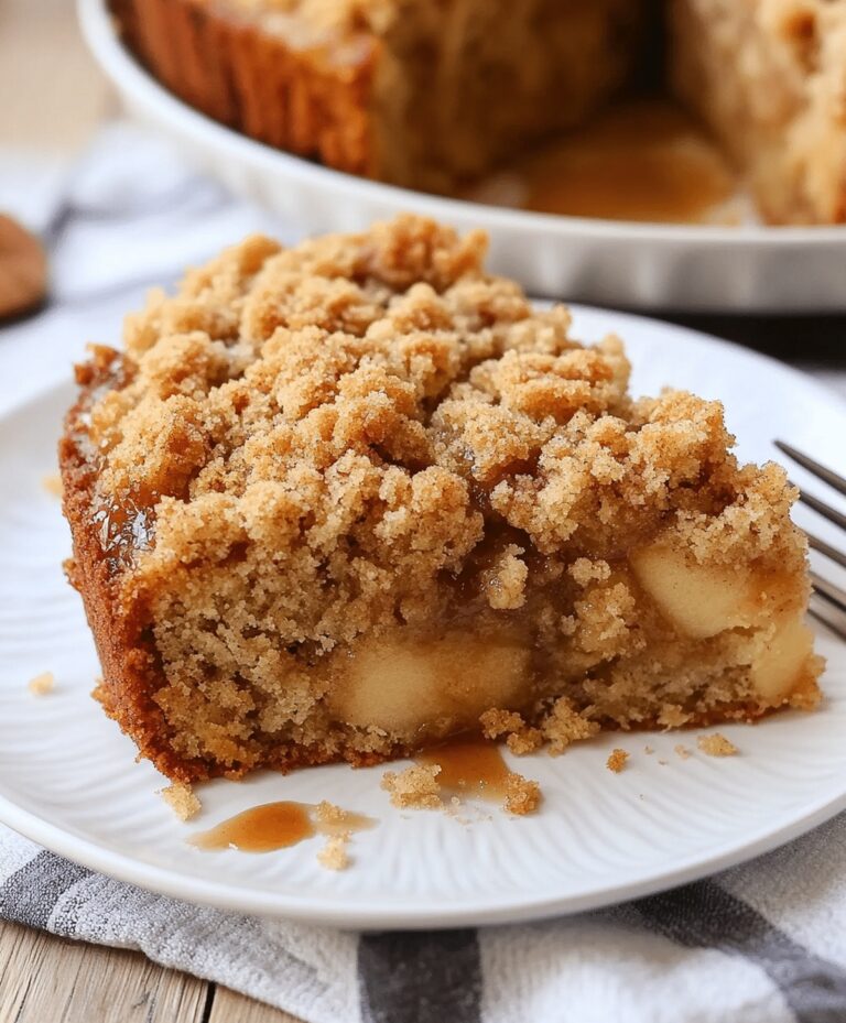 Moist Apple Coffee Cake With Crumb Topping Recipe