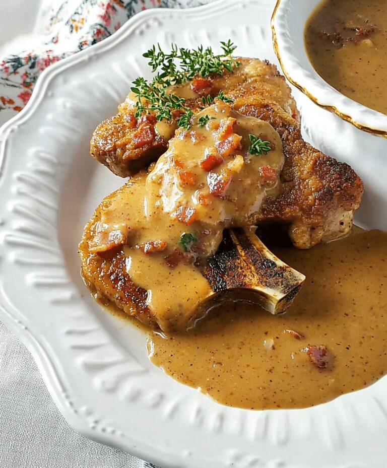 Country Fried Pork Chops With Bacon Gravy Recipe
