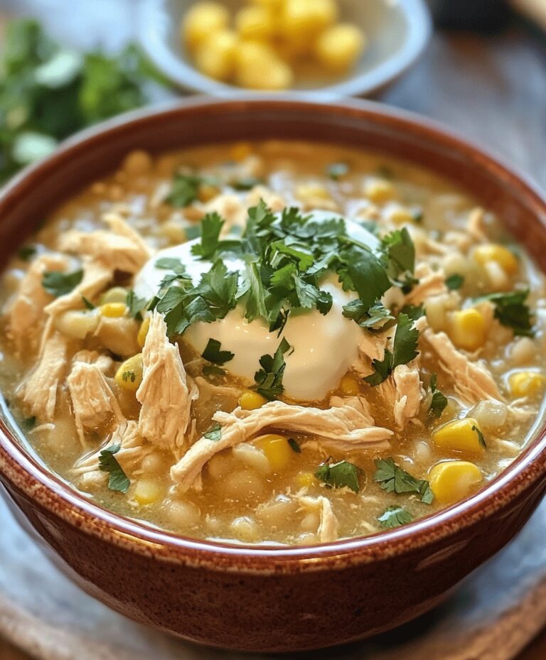 Quick Crockpot White Chicken Chili Recipe