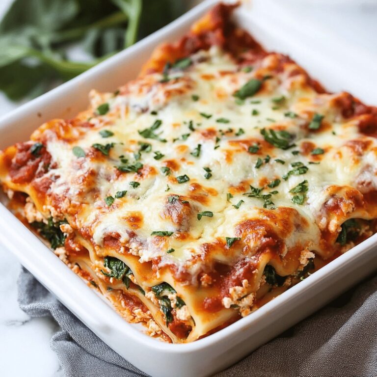 Easy Spinach Lasagna Recipe