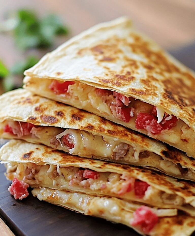 Reuben Quesadillas Recipe
