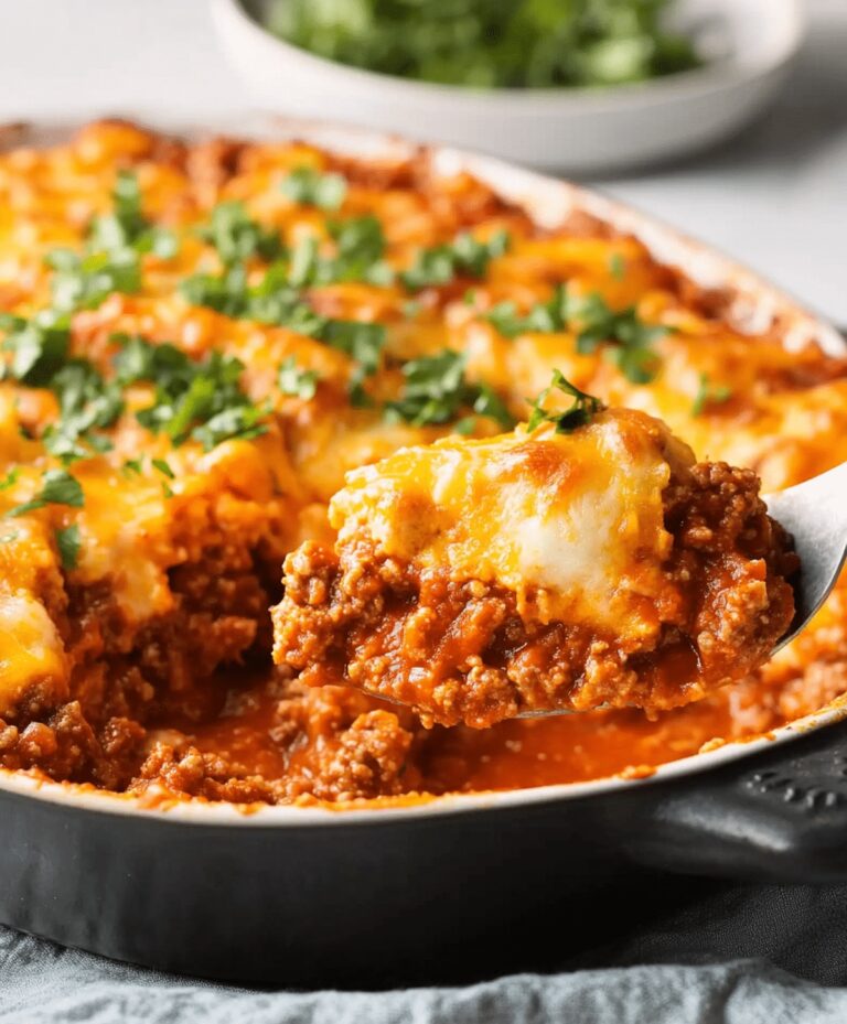 Cheesy Sloppy Joe Casserole Recipe