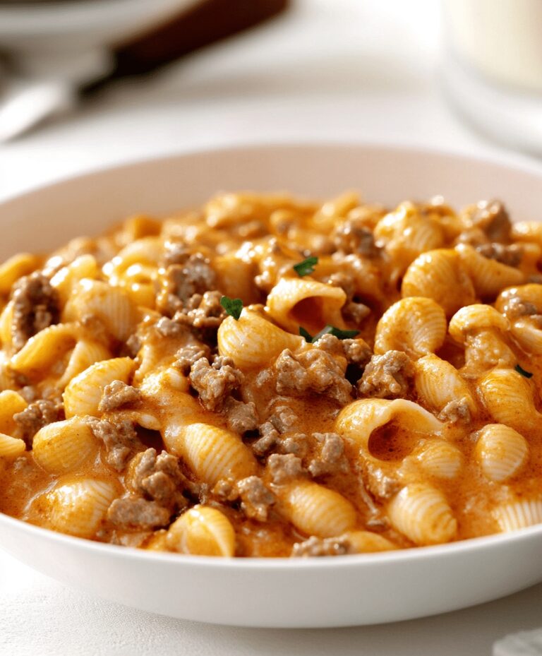 Quick Beef And Shells Recipe
