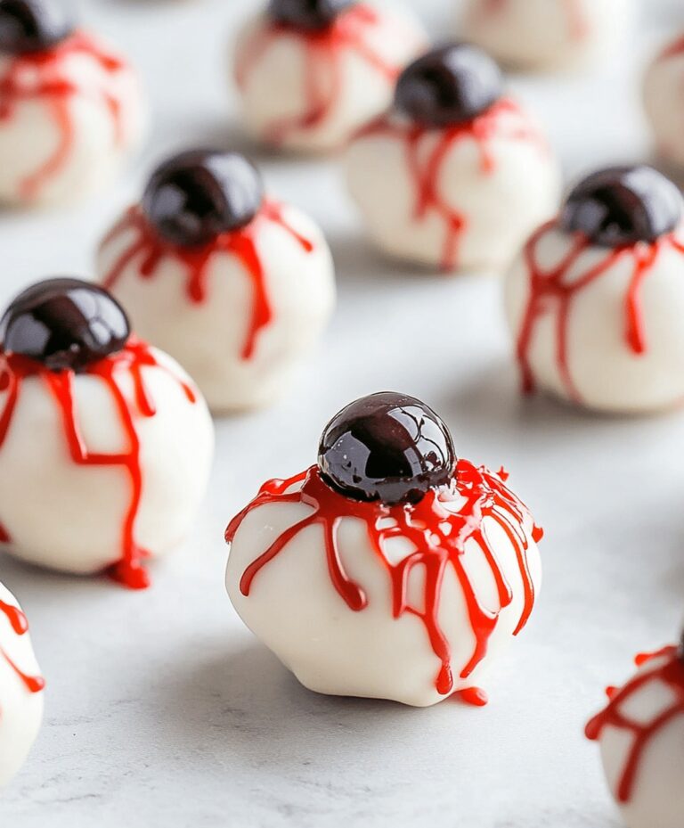 Halloween Bloodshot Eyeballs Candy Recipe