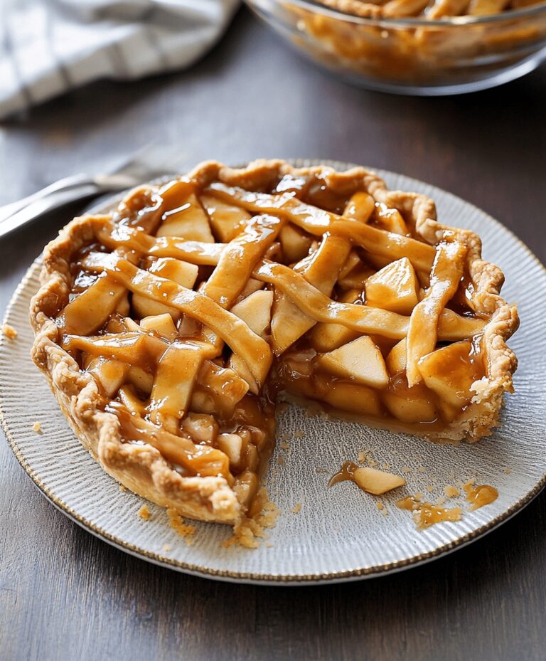 Easy Salted Caramel Apple Pie Recipe
