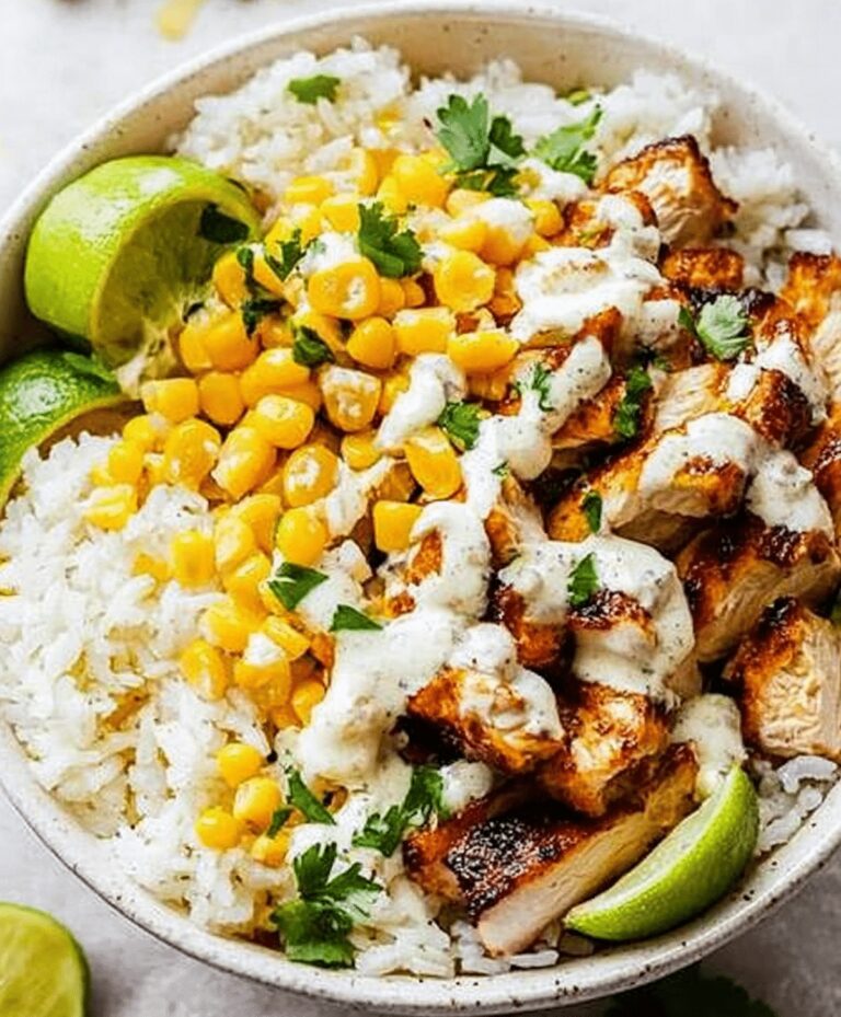 Street Corn Chicken Rice Bowl Recipe