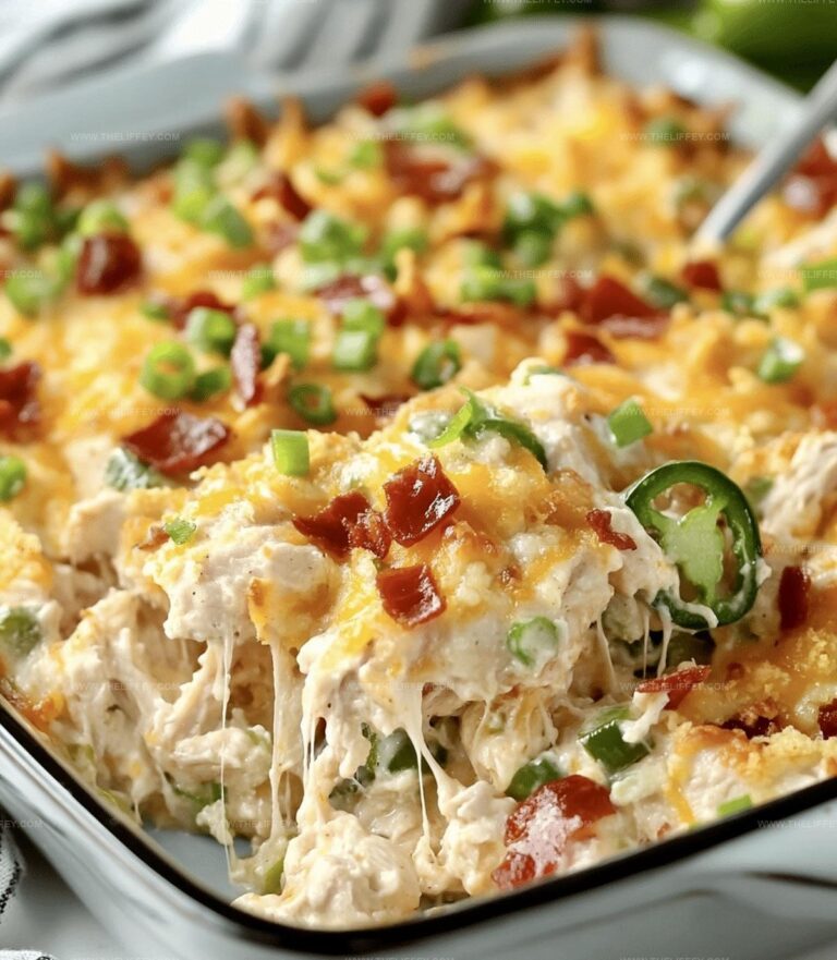 Spicy Jalapeno Popper Chicken Casserole Recipe