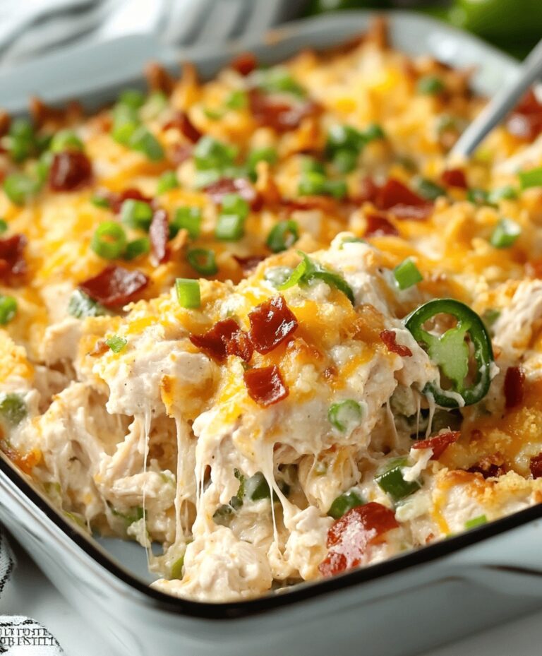 Spicy Jalapeno Popper Chicken Casserole Recipe