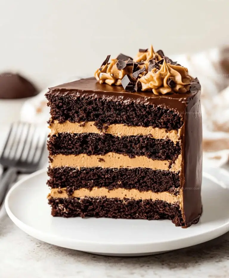 Dark Chocolate Peanut Butter Cake Recipe