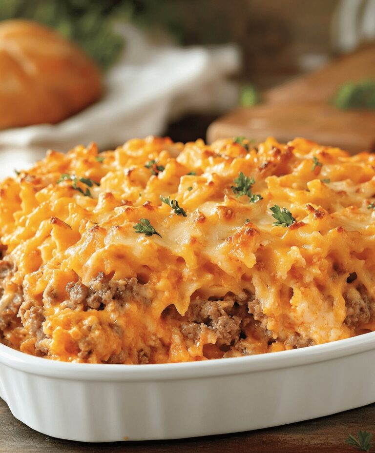 Easy Hamburger Supreme Casserole Recipe