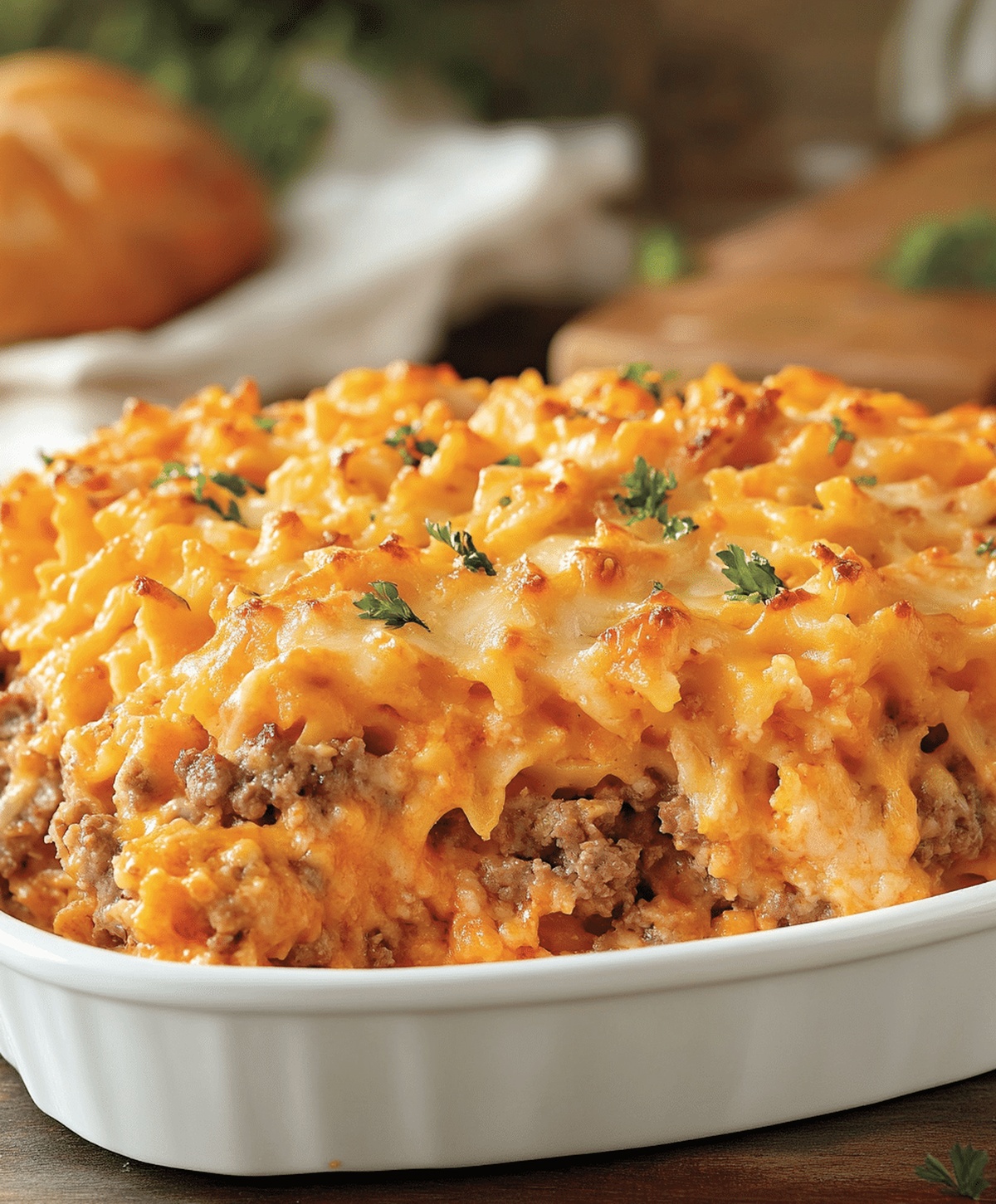 Easy Hamburger Supreme Casserole Recipe