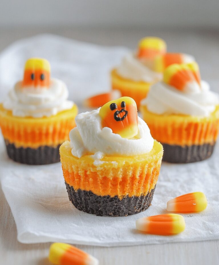 Mini Candy Corn Cheesecakes Recipe