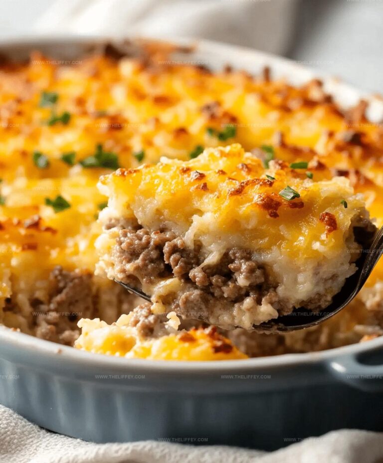 Crispy Hamburger Hash Brown Casserole Recipe