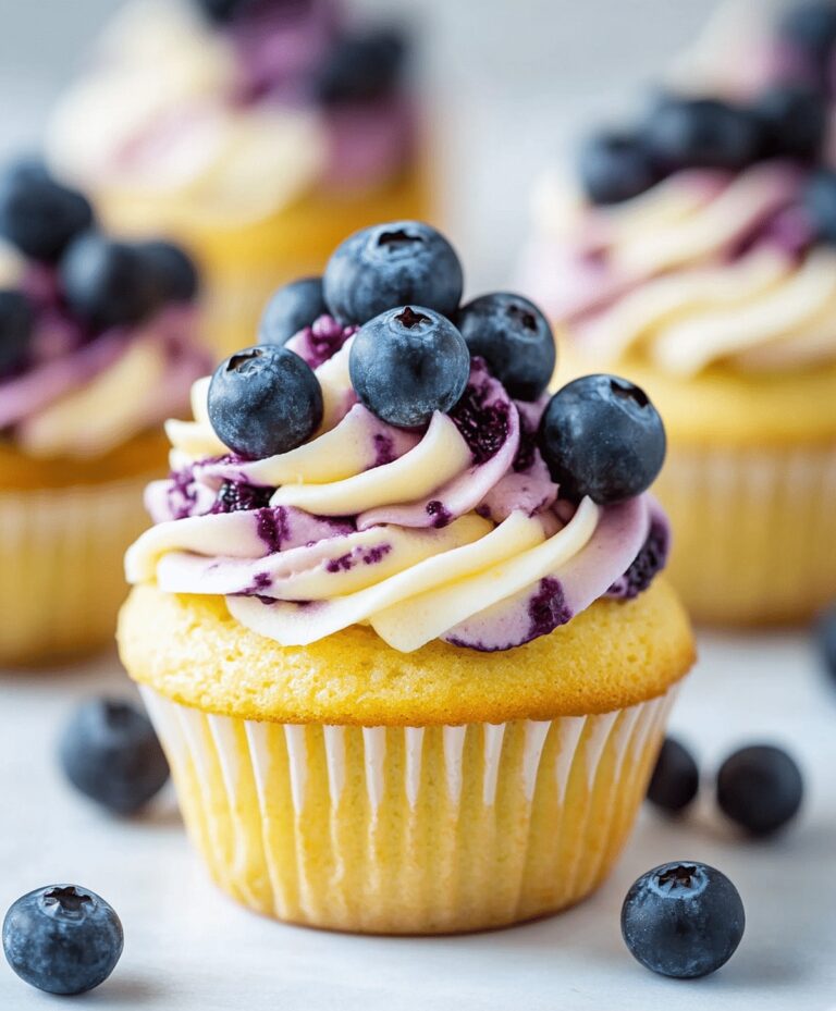 Delightful Lemon Blueberry Cupcakes Recipe