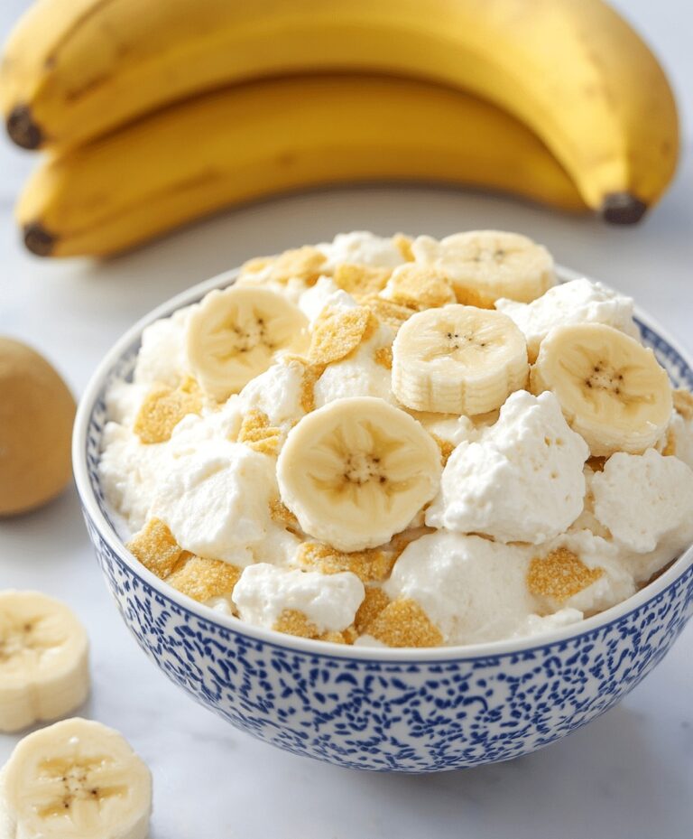 Easy Banana Pudding Fluff Salad Recipe