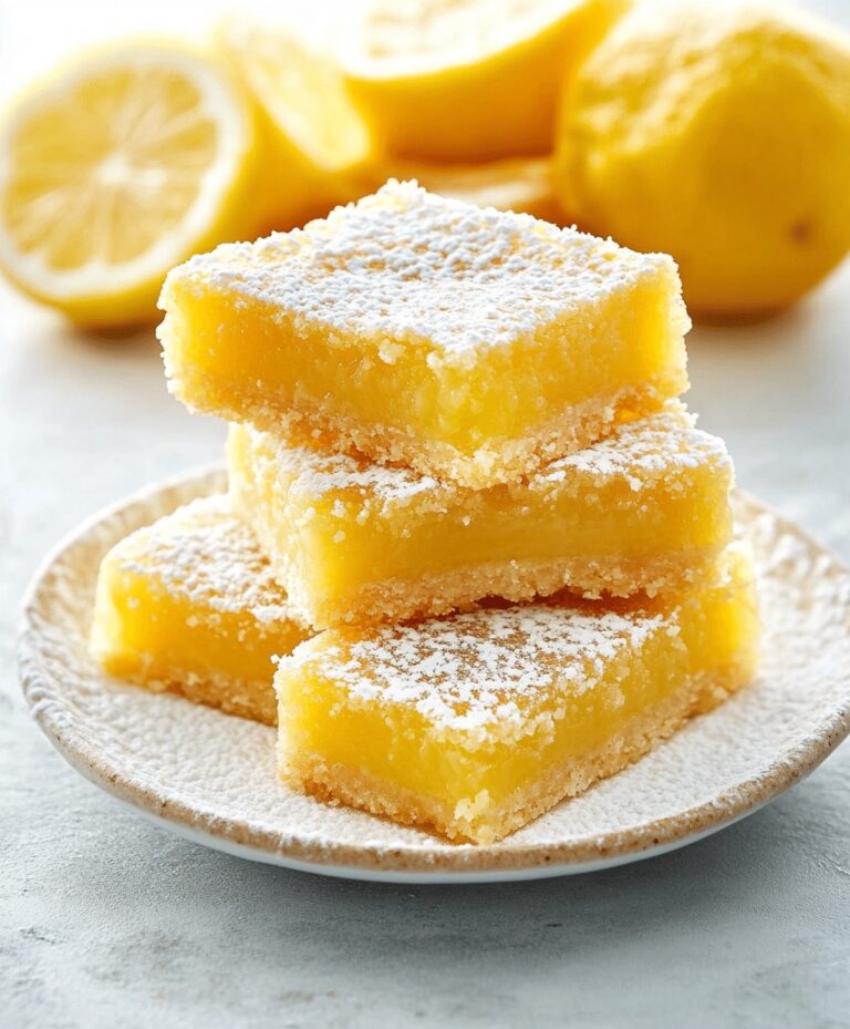 Tangy Lemon Bars With Shortbread Crust Recipe
