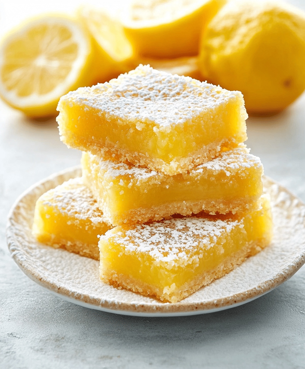 Tangy Lemon Bars With Shortbread Crust Recipe