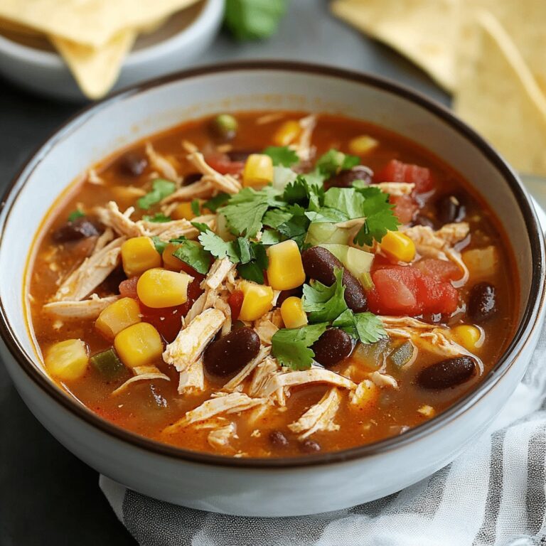 Easy Chicken Taco Soup Recipe