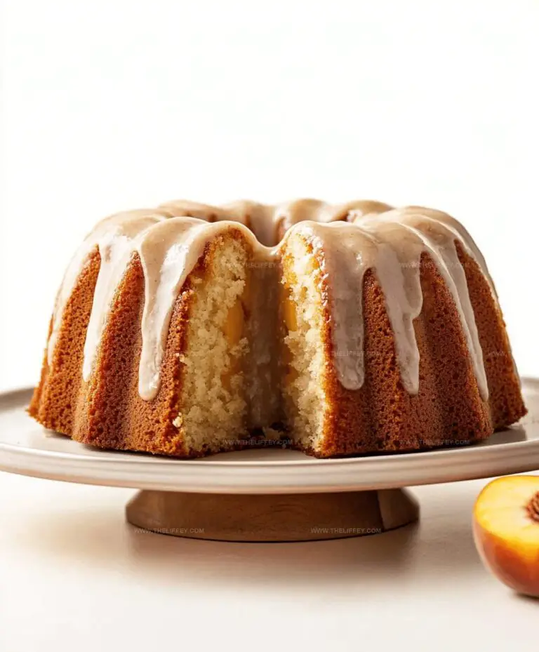 Peach Bundt Cake With Brown Butter Icing Recipe