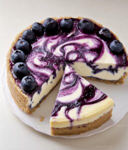 Blueberry Swirl Cheesecake Recipe