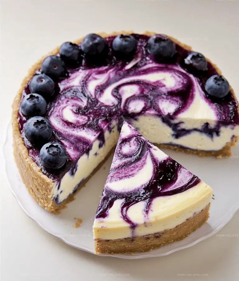 Blueberry Swirl Cheesecake Recipe