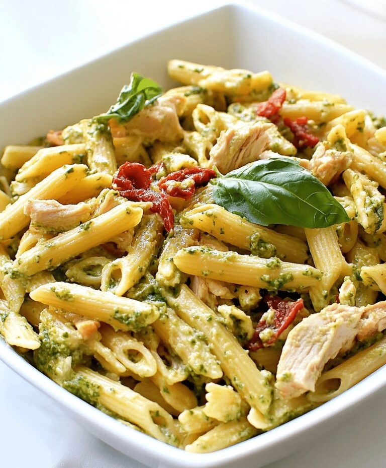 Quick Chicken Pesto Pasta Recipe