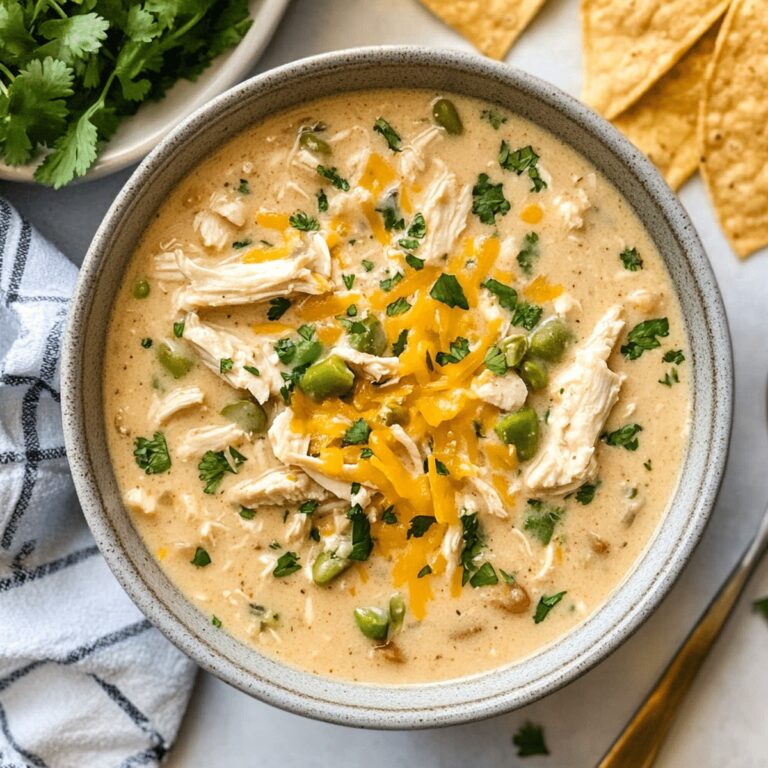 Hearty Crockpot White Chicken Chili Recipe