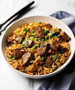 Garlic Butter Steak Fried Rice Recipe