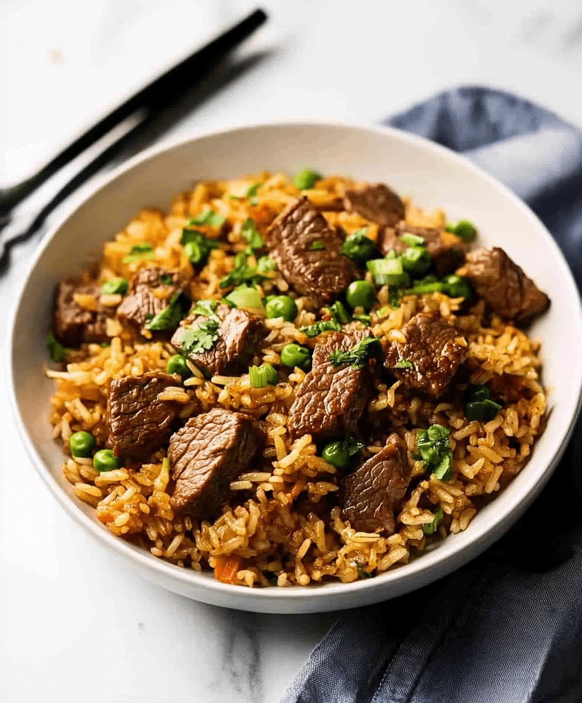 Garlic Butter Steak Fried Rice Recipe