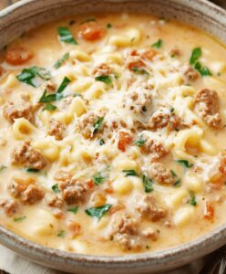 Creamy Parmesan Italian Sausage Soup Recipe