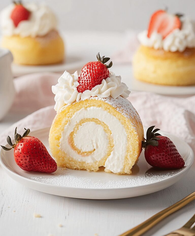 Creamy Strawberry Shortcake Cheesecake Rolls Recipe