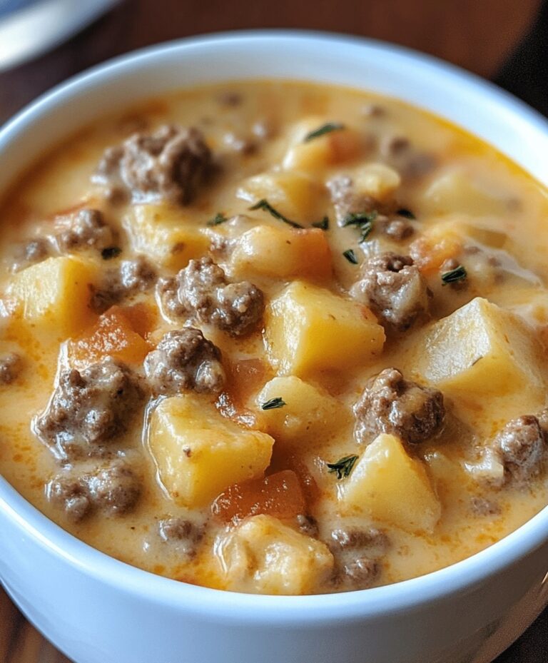 Easy Potato & Hamburger Soup Recipe