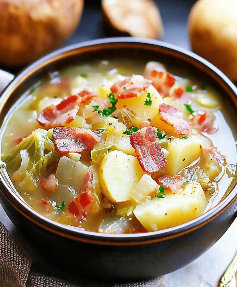 Hearty Irish Bacon Cabbage And Potato Soup Recipe
