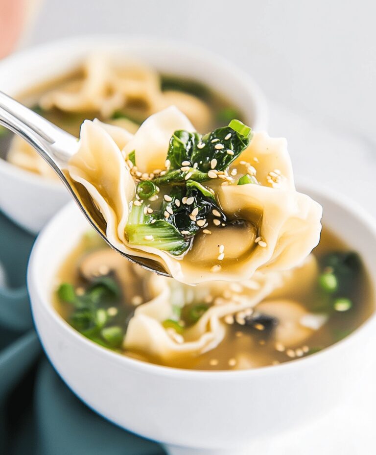 Potsticker Soup With Mushrooms & Bok Choy Recipe
