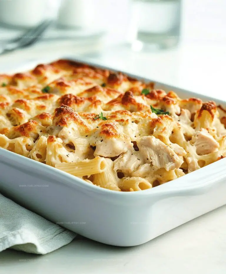 Creamy Garlic Parmesan Chicken Pasta Bake Recipe