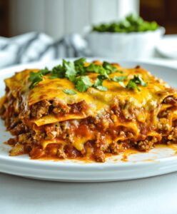 Cheesy Beef Enchilada Casserole Recipe