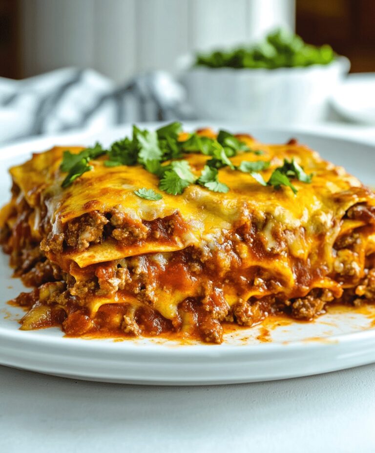 Cheesy Beef Enchilada Casserole Recipe