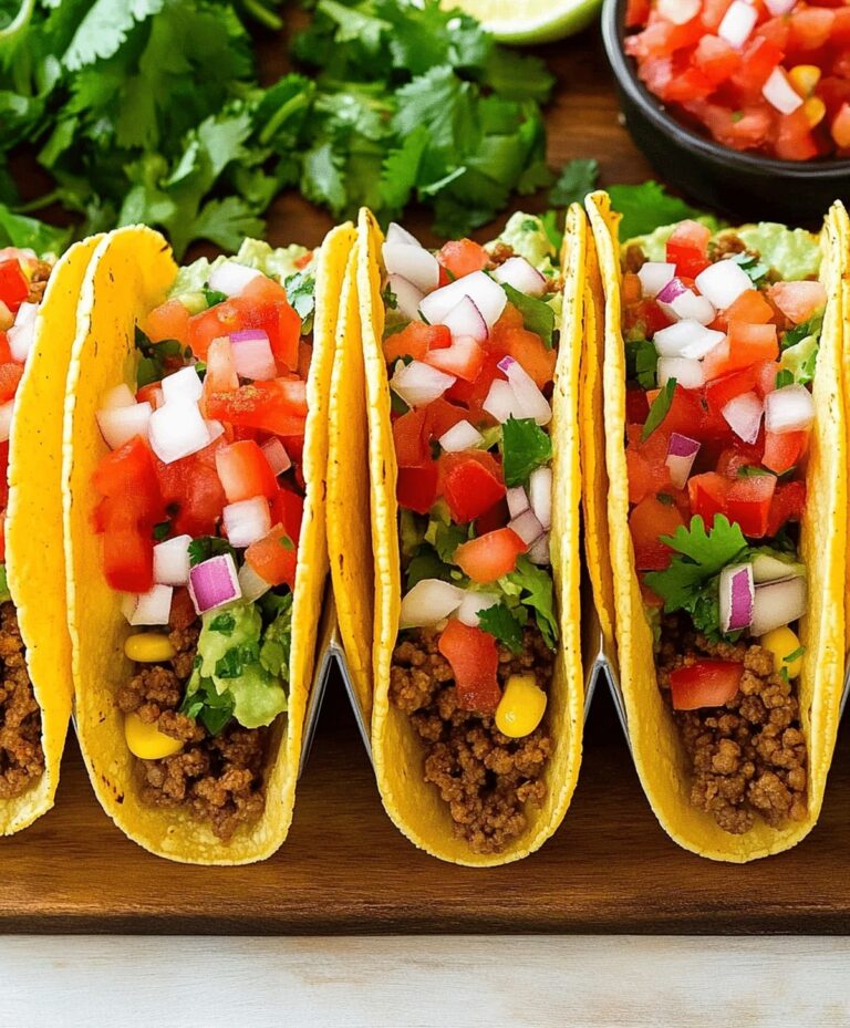 Crunchy Ground Beef Tacos Recipe
