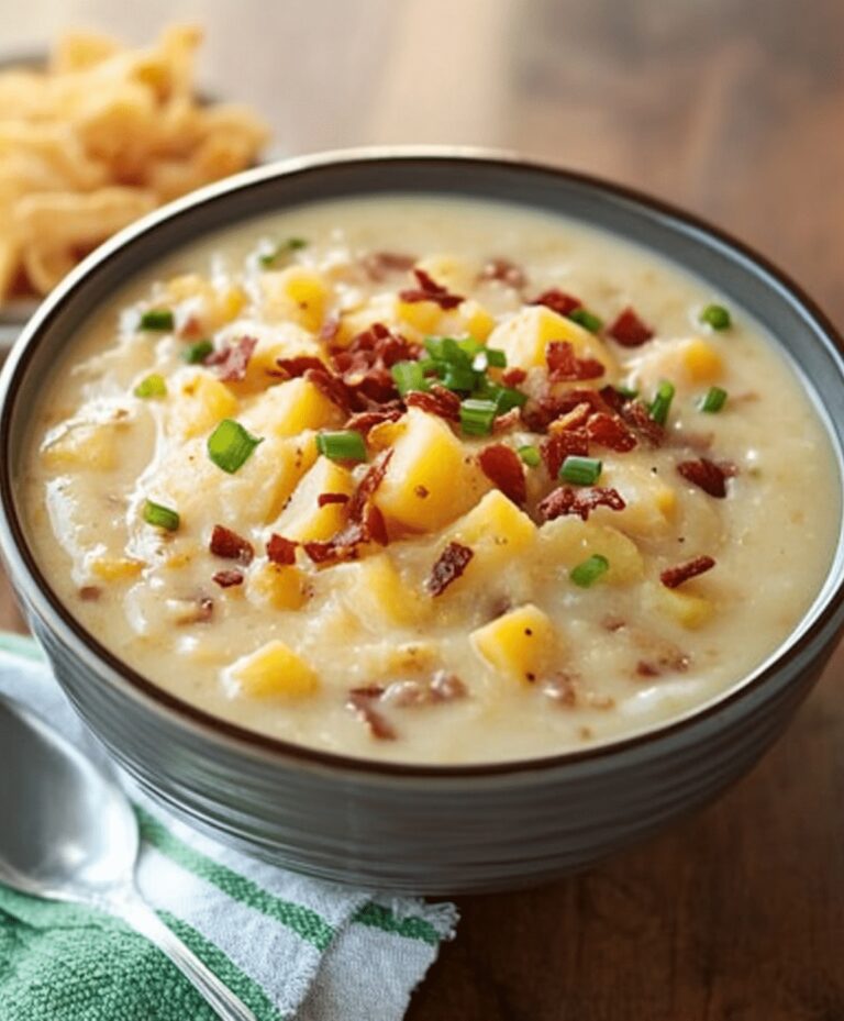Creamy Slow Cooker Loaded Baked Potato Soup Recipe