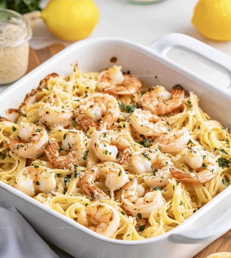 Shrimp Scampi Pasta Bake Recipe