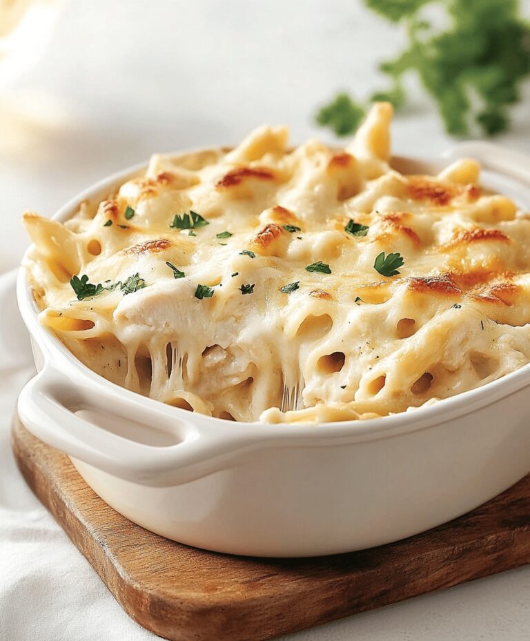 Creamy Chicken Alfredo Casserole Recipe