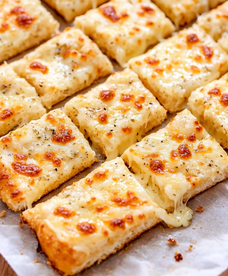 Homemade Cheesy Garlic Breadsticks Recipe