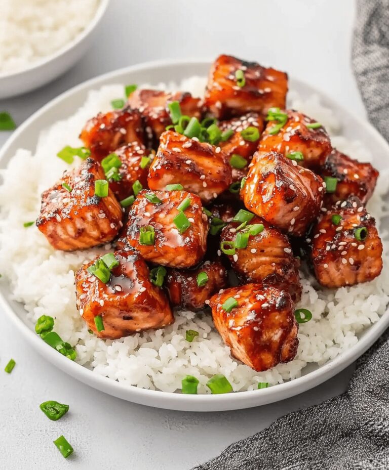 Mouthwatering Honey Garlic Salmon Bites Recipe