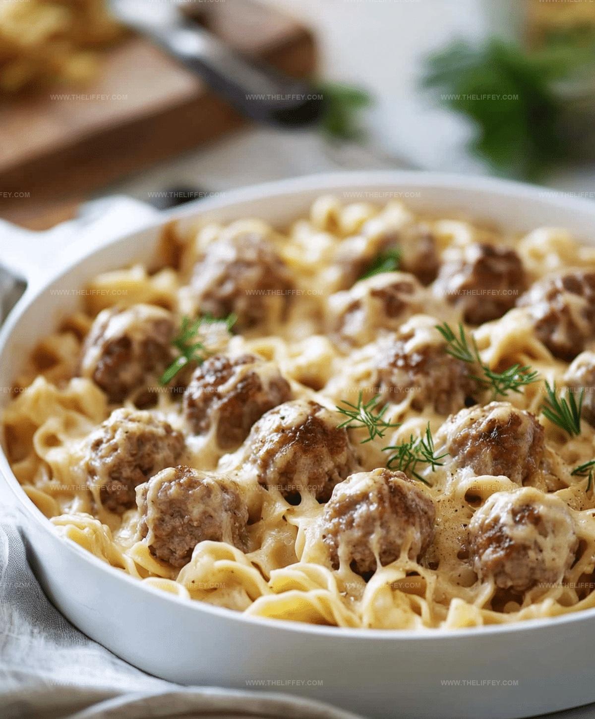 Creamy Swedish Meatball Casserole Recipe