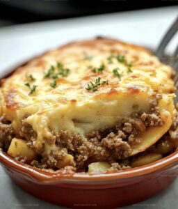 Easy Ground Beef Casserole With Potatoes Recipe